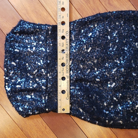 Banana Republic Black Sequin Strapless Sheath dress - Picture 5 of 10